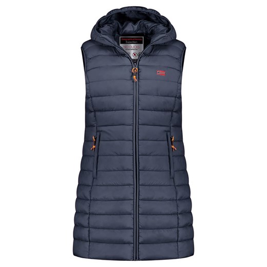 Geographical Norway Kamizelka pikowana &quot;Vatikolor&quot; w kolorze granatowym ze sklepu Limango Polska w kategorii Kamizelki damskie - zdjęcie 177476070