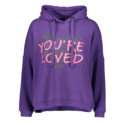 miss goodlife Bluza &quot;You`re loved&quot; w kolorze fioletowym ze sklepu Limango Polska w kategorii Bluzy damskie - zdjęcie 177476282