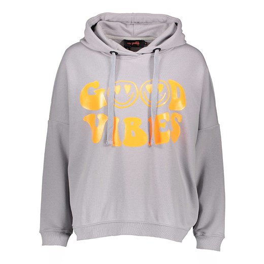 miss goodlife Bluza &quot;Good vibes&quot; w kolorze żółtym-szarym ze sklepu Limango Polska w kategorii Bluzy damskie - zdjęcie 177476292