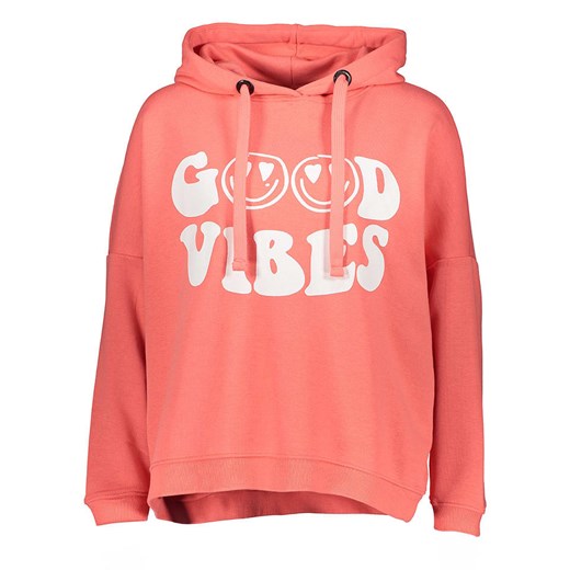 miss goodlife Bluza &quot;Good vibes&quot; w kolorze koralowym ze sklepu Limango Polska w kategorii Bluzy damskie - zdjęcie 177476294