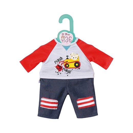 Dolly Moda Ubranko &quot;Dolly Moda Trousers + Shirt&quot; ze wzorem dla lalek - 12 m+ ze sklepu Limango Polska w kategorii Zabawki - zdjęcie 177477721