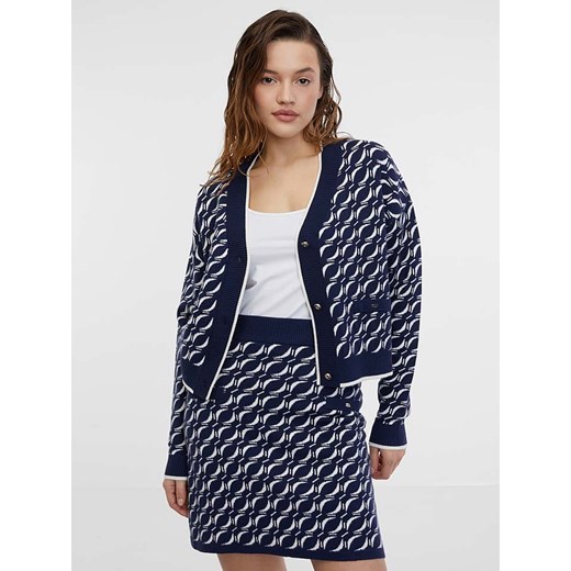 orsay Kardigan w kolorze granatowo-białym ze sklepu Limango Polska w kategorii Swetry damskie - zdjęcie 177478221