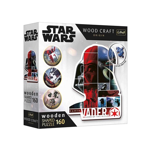Trefl 160-częściowe drewniane puzzle &quot;Star Wars - Darth Vader&quot; - 10+ ze sklepu Limango Polska w kategorii Puzzle - zdjęcie 177478443