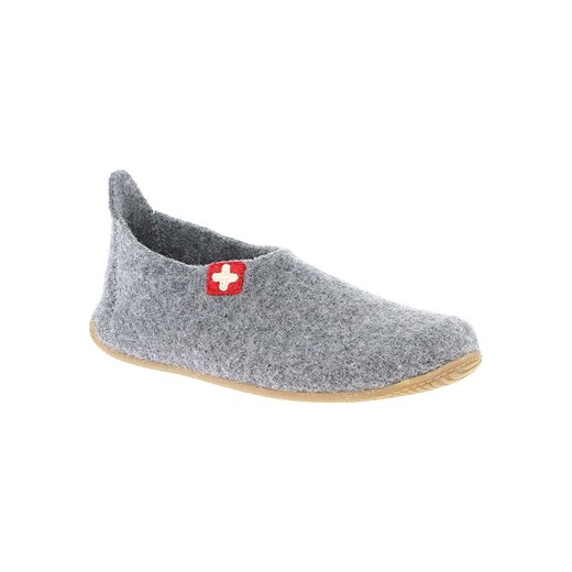 Living Kitzbühel Wełniane kapcie &quot;Gipfelkreuz&quot; w kolorze szarym ze sklepu Limango Polska w kategorii Kapcie damskie - zdjęcie 177479110