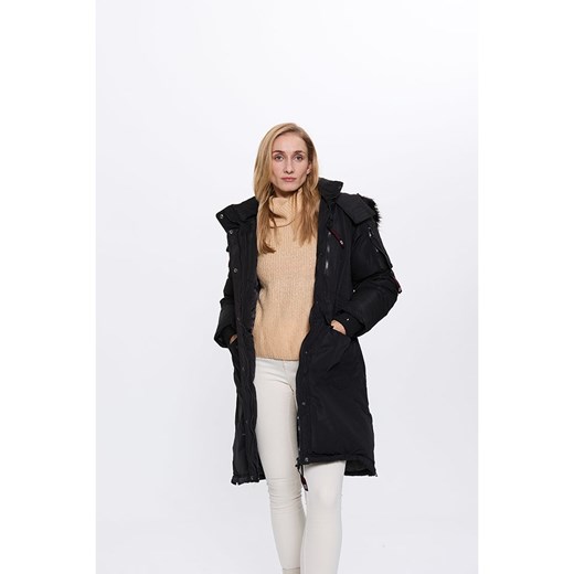 CANADA weather gear Płaszcz zimowy w kolorze czarnym ze sklepu Limango Polska w kategorii Kurtki damskie - zdjęcie 177479773