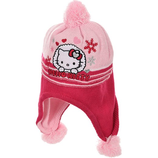 Hello Kitty Czapka &quot;Hello Kitty&quot; w kolorze jasnoróżowo-czerwonym ze sklepu Limango Polska w kategorii Czapki dziecięce - zdjęcie 177482401