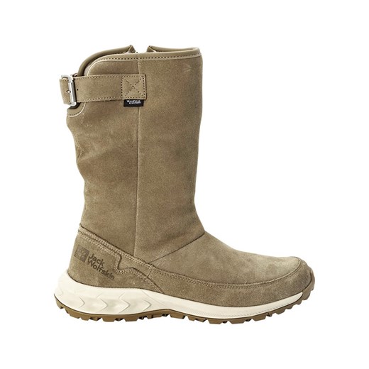Jack Wolfskin Skórzane kozaki zimowe &quot;Queenstown Texapore&quot; w kolorze beżowym ze sklepu Limango Polska w kategorii Śniegowce damskie - zdjęcie 177483651