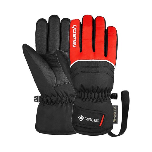 Reusch Rękawiczki funkcyjne &quot;Teddy GORE-TEX&quot; w kolorze czarno-czerwonym ze sklepu Limango Polska w kategorii Rękawiczki dziecięce - zdjęcie 177484184