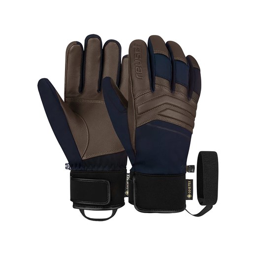 Reusch Rękawiczki funkcyjne &quot;Jupiter GORE-TEX&quot; w kolorze granatowo-brązowym ze sklepu Limango Polska w kategorii Rękawiczki męskie - zdjęcie 177484242
