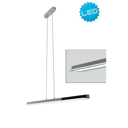 näve Lampa wisząca LED w kolorze srebrnym - 100 x 10 cm ze sklepu Limango Polska w kategorii Oświetlenie - zdjęcie 177484821