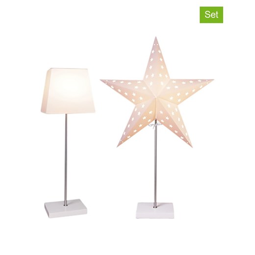 STAR Trading 3-częściowy zestaw &quot;Combi&quot; w kolorze kremowym - 43 x 65 x 17 cm ze sklepu Limango Polska w kategorii Oświetlenie - zdjęcie 177484861