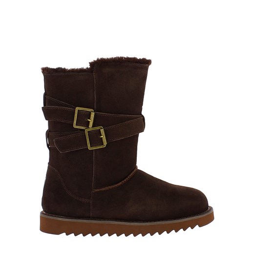 NICEBAY Skórzane kozaki "Mells Waterproof" w kolorze brązowym Nicebay 36 Limango Polska wyprzedaż
