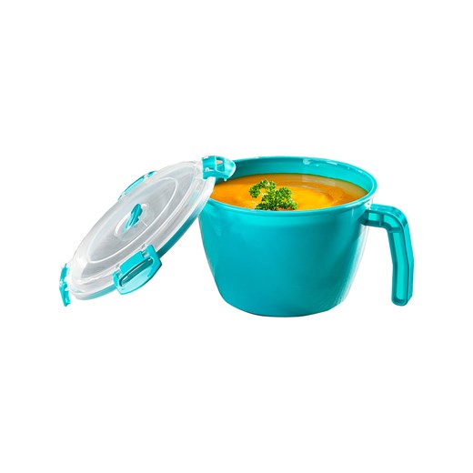 Wenko Pojemnik w kolorze turkusowym do mikrofalówki - 900 ml ze sklepu Limango Polska w kategorii Pojemniki kuchenne - zdjęcie 177485454