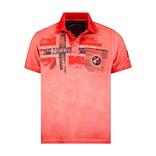 Geographical Norway Koszulka polo &quot;Kamo&quot; w kolorze czerwonym ze sklepu Limango Polska w kategorii T-shirty chłopięce - zdjęcie 177486082