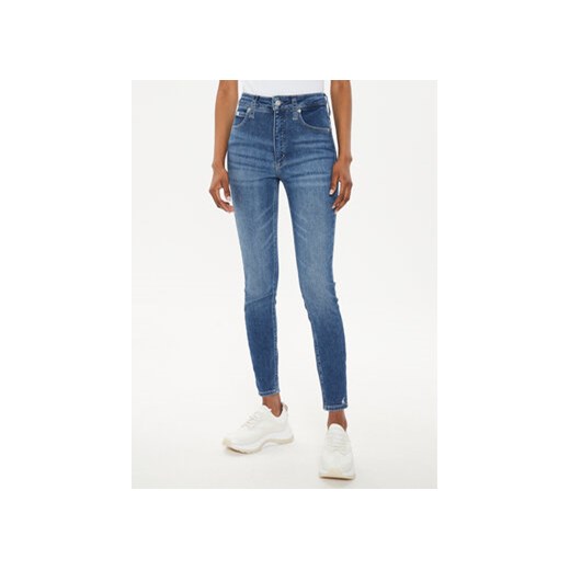 Calvin Klein Jeans Jeansy J20J223651 Niebieski Super Skinny Fit ze sklepu MODIVO w kategorii Jeansy damskie - zdjęcie 177486512