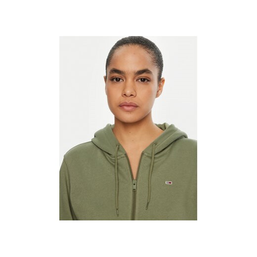 Tommy Jeans Bluza Flag DW0DW19729 Zielony Regular Fit Tommy Jeans XS MODIVO