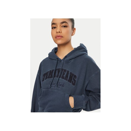 Tommy Jeans Bluza DW0DW19413 Granatowy Boxy Fit Tommy Jeans XL MODIVO
