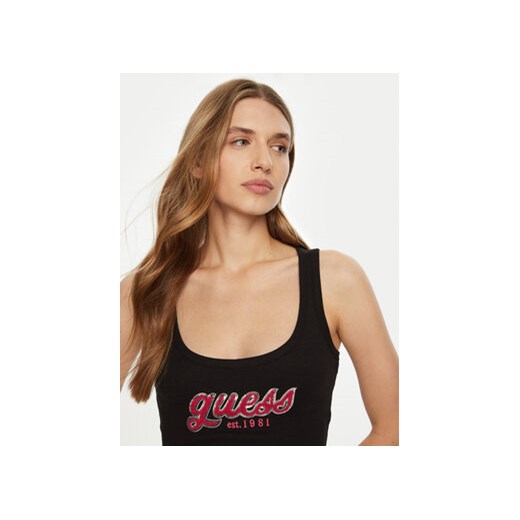 Guess Top W5RP03 KA0H1 Czarny Regular Fit Guess M MODIVO