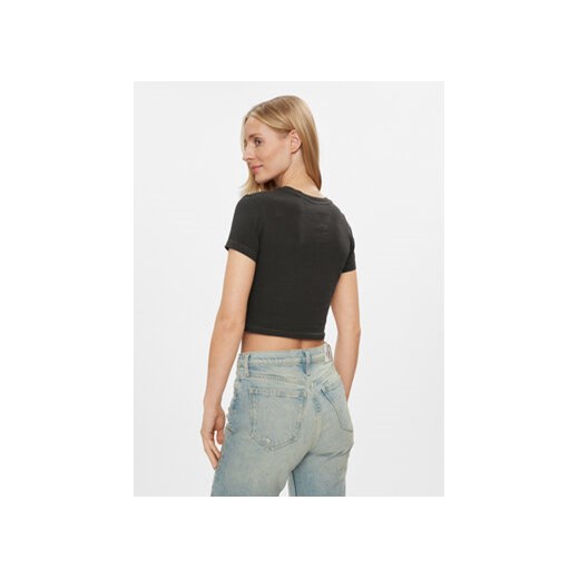 Tommy Jeans T-Shirt Lips DW0DW17373 Czarny Slim Fit Tommy Jeans M MODIVO