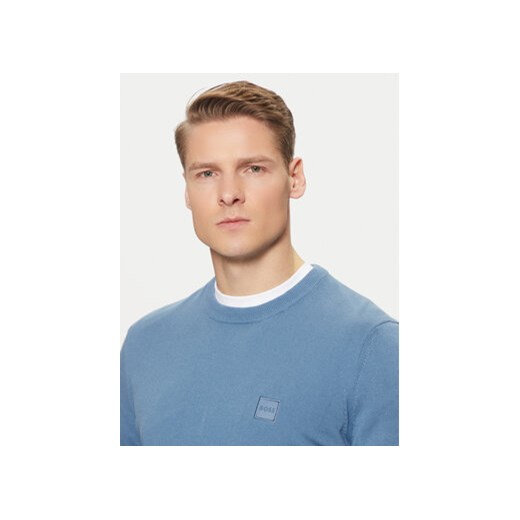 BOSS Sweter Kanovano 50471343 Niebieski Regular Fit 3XL MODIVO