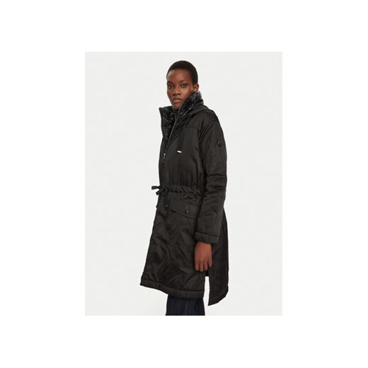 Laurèl Parka 92005 Czarny Regular Fit ze sklepu MODIVO w kategorii Parki damskie - zdjęcie 177489632