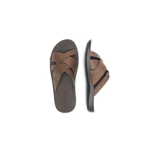 Lanetti Klapki MSS20505-02 Brązowy Lanetti 41 MODIVO