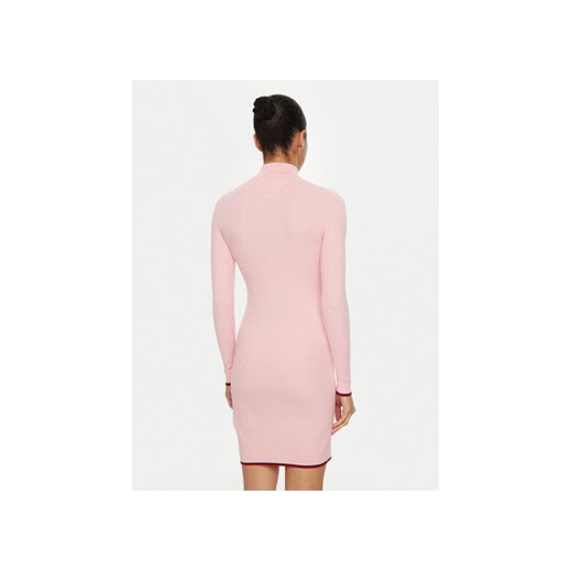 Tommy Jeans Sukienka dzianinowa DW0DW19490 Różowy Slim Fit Tommy Jeans XL MODIVO