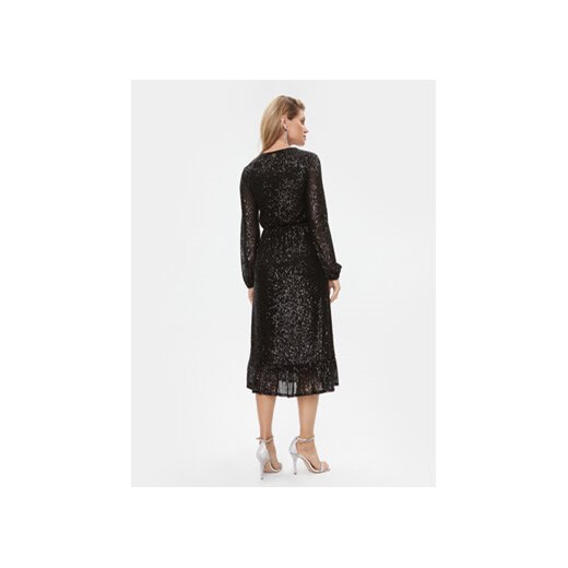 TWINSET Sukienka koktajlowa 232TT2280 Czarny Regular Fit Twinset 40 MODIVO
