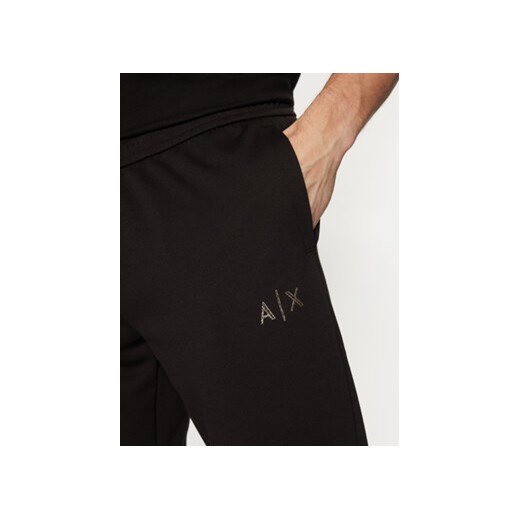 Armani Exchange Spodnie dresowe XM000333 AF12269 UC001 Czarny Regular Fit Armani Exchange S MODIVO