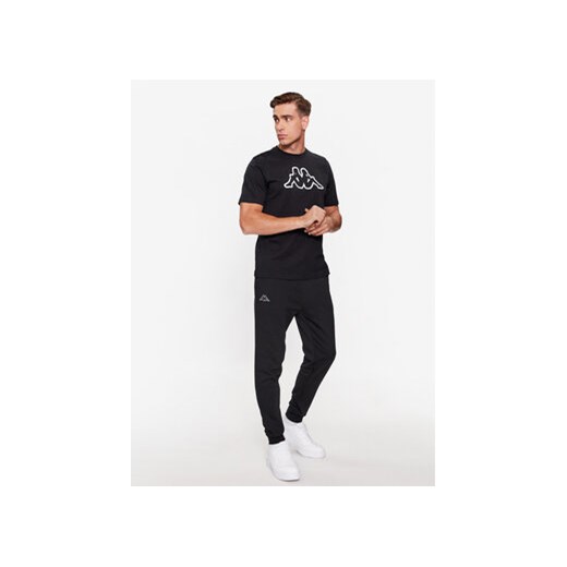 Kappa Spodnie dresowe Logo Korpo Zant 303MJC0 Czarny Regular Fit Kappa S MODIVO