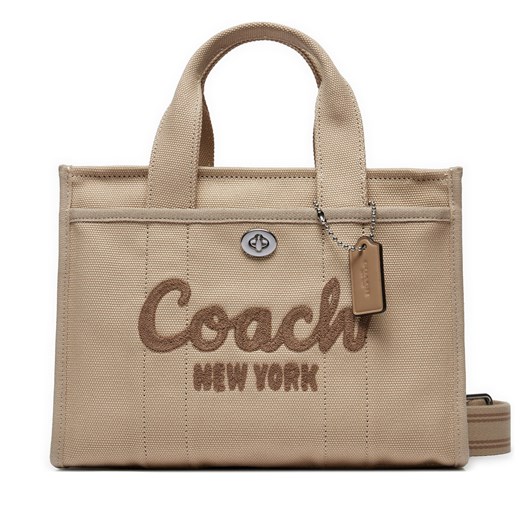 Torebka Coach Cargo CP164 Beżowy ze sklepu eobuwie.pl w kategorii Torby Shopper bag - zdjęcie 177506440