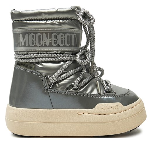 Śniegowce Moon Boot Junior Park Boot 80D3440020 Srebrny Moon Boot 31 eobuwie.pl