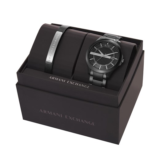 Zegarek Armani Exchange Hampton AX7101 Czarny Armani Exchange one size wyprzedaż eobuwie.pl
