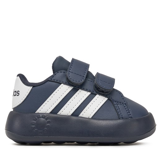 Sneakersy adidas Grand Court 2.0 JI0980 Granatowy ze sklepu eobuwie.pl w kategorii Buty sportowe dziecięce - zdjęcie 177508172