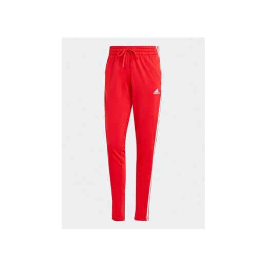 adidas Dres Essentials 3-Stripes IJ8784 Czerwony Slim Fit S MODIVO