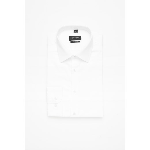 KOSZULA VERSONE 3028 DŁUGI RĘKAW SLIM FIT BIAŁY ze sklepu Recman w kategorii Koszule męskie - zdjęcie 177531884