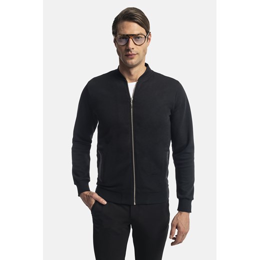 BLUZA BARGES ROZPINANY CZERŃ ze sklepu Recman w kategorii Bluzy męskie - zdjęcie 177532170