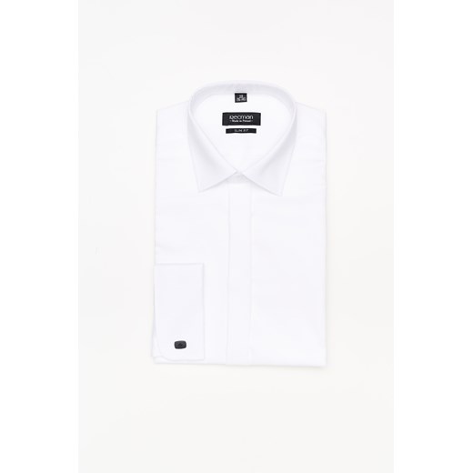 KOSZULA SAVERNE 3093 SP SLIM FIT BIAŁY ze sklepu Recman w kategorii Koszule męskie - zdjęcie 177532814