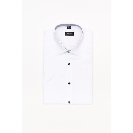 KOSZULA BEXLEY 2392E KRÓTKI RĘKAW SLIM FIT BIAŁY ze sklepu Recman w kategorii Koszule męskie - zdjęcie 177532874