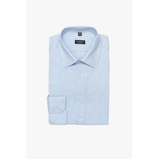 KOSZULA COVIVA 3121D DŁUGI RĘKAW SLIM FIT NIEBIESKI ze sklepu Recman w kategorii Koszule męskie - zdjęcie 177533052