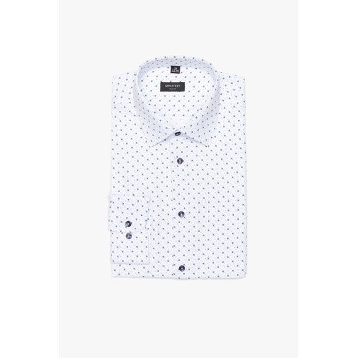 KOSZULA CORSINI 3131T DŁUGI RĘKAW SLIM FIT BIAŁY ze sklepu Recman w kategorii Koszule męskie - zdjęcie 177533210