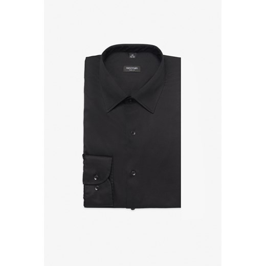 KOSZULA VERSONE 3153M DŁUGI RĘKAW SLIM FIT CZERŃ ze sklepu Recman w kategorii Koszule męskie - zdjęcie 177533304