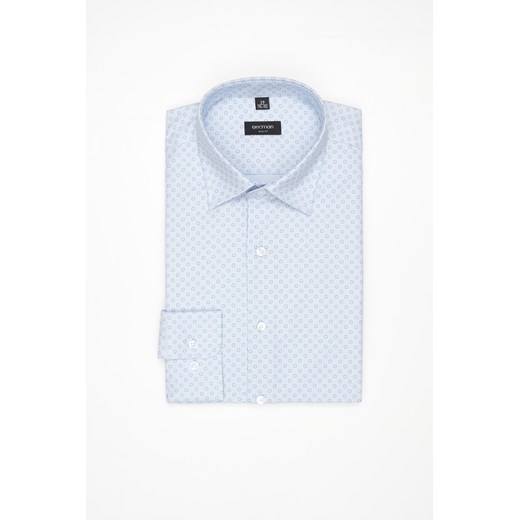 KOSZULA COLINE 3147E DŁUGI RĘKAW SLIM FIT BŁĘKITNY ze sklepu Recman w kategorii Koszule męskie - zdjęcie 177533380