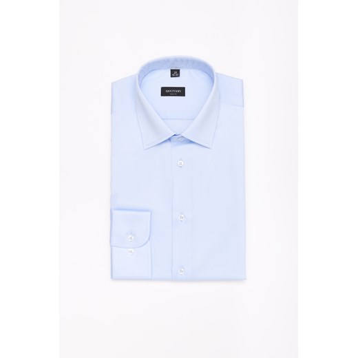 KOSZULA VERSONE 3170T DŁUGI RĘKAW SLIM FIT BŁĘKITNY ze sklepu Recman w kategorii Koszule męskie - zdjęcie 177533521