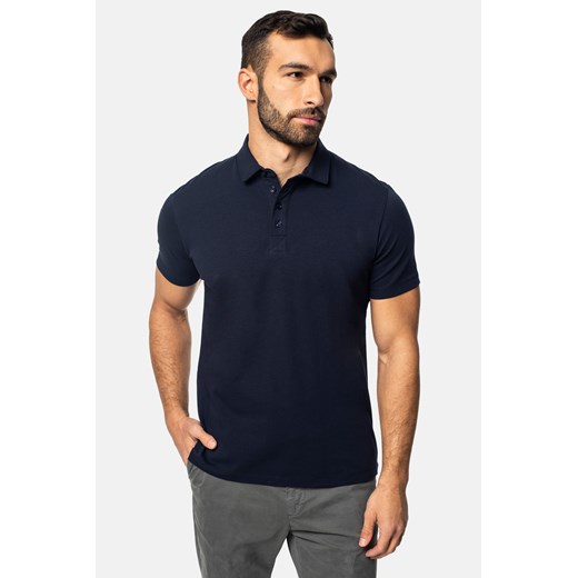KOSZULKA POLO LIERMO GRANAT ze sklepu Recman w kategorii T-shirty męskie - zdjęcie 177533551