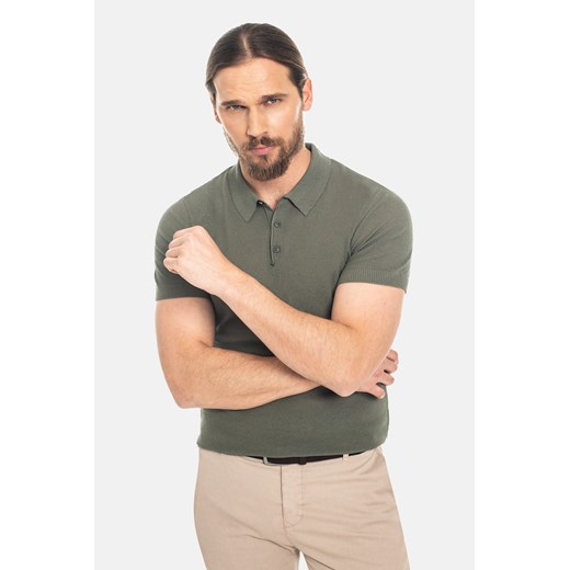 KOSZULKA POLO SOTTO ZIELEŃ ze sklepu Recman w kategorii T-shirty męskie - zdjęcie 177533610