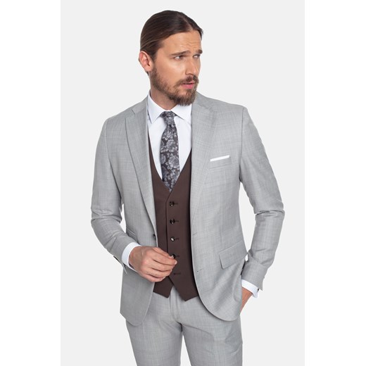 MARYNARKA ASCO SZAROŚĆ SLIM FIT Recman Recman