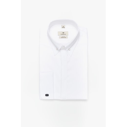KOSZULA WINCASS 3155 SP SLIM FIT BIAŁY ze sklepu Recman w kategorii Koszule męskie - zdjęcie 177534112