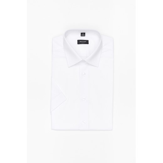 KOSZULA VERSONE 90001 KRÓTKI RĘKAW SLIM FIT BIAŁY ze sklepu Recman w kategorii Koszule męskie - zdjęcie 177534291
