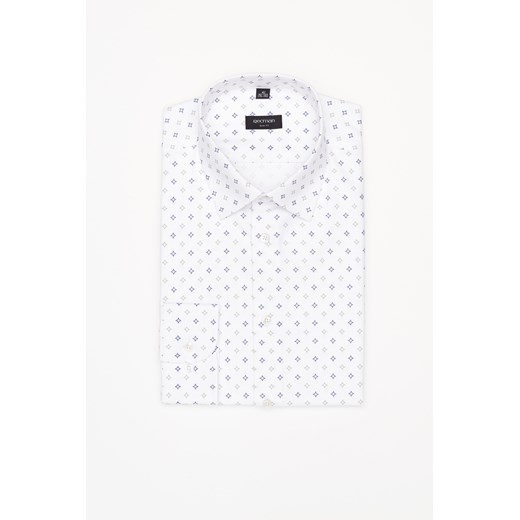 KOSZULA COLINE 3202T DŁUGI RĘKAW SLIM FIT BIAŁY ze sklepu Recman w kategorii Koszule męskie - zdjęcie 177534463